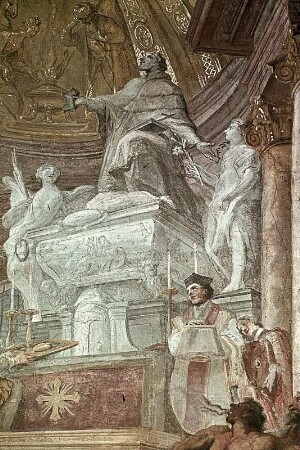 Die Verehrung des Grabmals des heiligen Johann Nepomuk