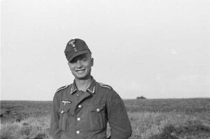 Zweiter Weltkrieg. Frontbilder. Sowjetunion. Angehöriger der deutschen Wehrmacht