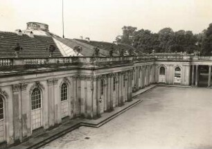 Potsdam. Sanssouci. Schloß Sanssouci (1745/1748; G. W. v. Knobelsdorff). Ansicht der Nordseite