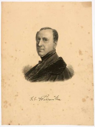 Hüssener, Auguste: Porträt Ferdinand Georg Waldmüller