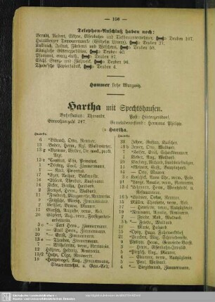 Hartha mit Spechtshausen