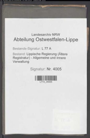 Forsten des Brokmannschen Gutes zu Hornoldendorf und des v. Donopschen Gutes zu Wöbbel