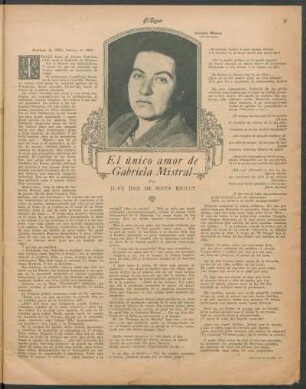 El único amor de Gabriela Mistral