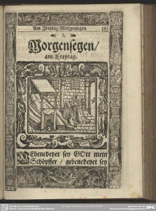 Morgensegen, am Freytag