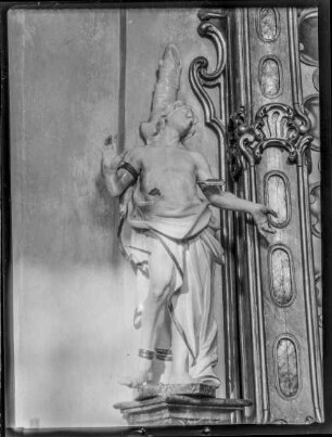 Pfarrkirche, linker Seitenaltar - Hl. Sebastian