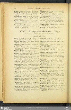 XXXVI. Rheingau-Bezirksverein.