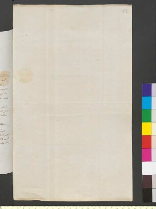 Brief von Reinhardt an Goethe, Johann Wolfgang von