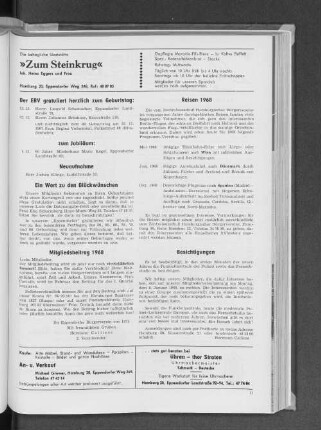 Ein Wort zu den Glückwünschen