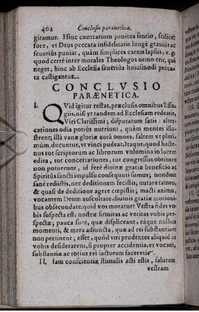 Conclusio Paraenetica