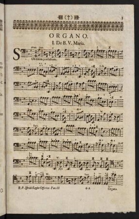 1-38, Organo.