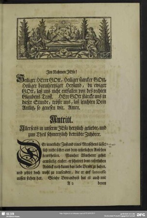 Leichenpredigt : Ein in der grösten Schwachheit starcker Creutz-Träger, Antritt, Text, Eingang, Abhandlung, Anwendung