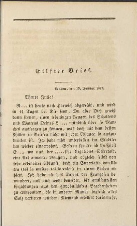 Eilfter Brief.