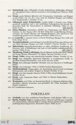 Porzellan (Nr. 246-280)