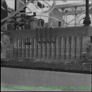 Teil der Mixer-Settler Anlage des Instituts für Heiße Chemie (IHCh) in einer Glovebox
