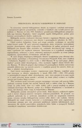 Bibliografia Muzeum Narodowego z Poznaniu