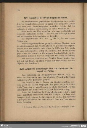 XLV. Exposition der Bromsilbergelatine-Platten