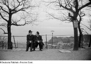 Roger Rössing mit Freund auf dem Hexentanzplatz