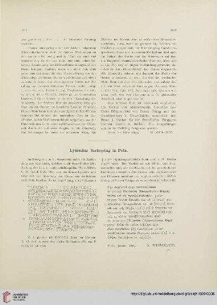 2.1899: Lykischer Sarkophag in Pola
