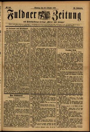 Ausgabe vom Montag, den 28. Oktober 1895.