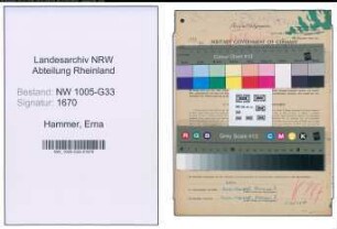 Entnazifizierung Erna Hammer , geb. 08.01.1895 (Lehrerin)