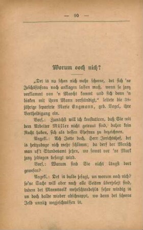 Worum ooch nich?