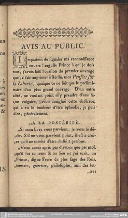 Avis Au Public