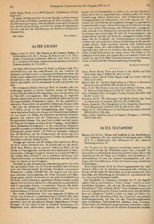 811-812 [Rezension] The Claremont Ras Shamra tablets