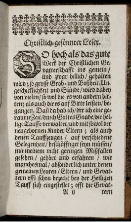 Christlich-gesinnter Leser
