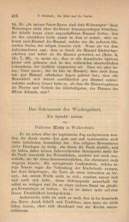 416-431 Das Sakrament der Wiedergeburt