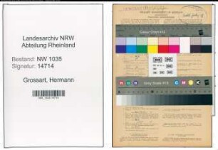 Entnazifizierung Hermann Grossart , geb. 08.12.1911 (Steiger)