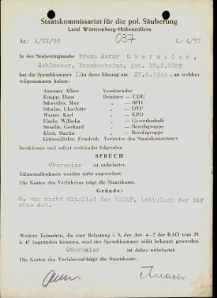 Obermeier, Franz Xaver