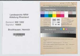 Entnazifizierung Heinrich Bruckhausen, geb. 06.08.1882 (Verwaltungsdirektor)