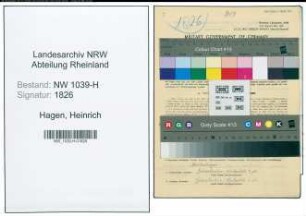 Entnazifizierung Heinrich Von Der Hagen , geb. 13.12.1896 (Angestellter)