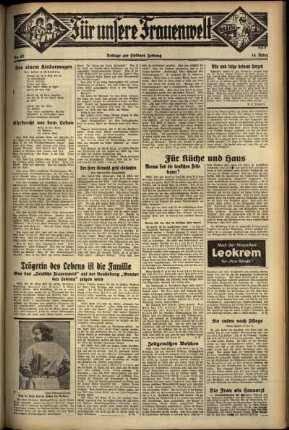Zweite Ausgabe vom Donnerstag, den 14. März 1935.