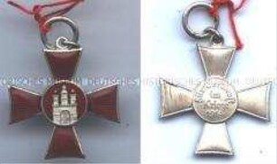 Hanseatenkreuz der Stadt Hamburg, mit Etui