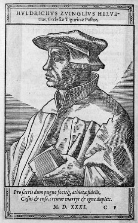 Bildnis des Reformators Zwingli