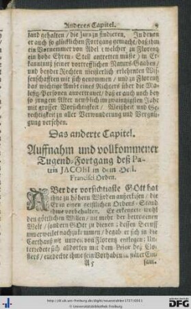 Das anderte Capitel.