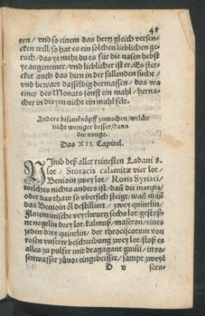 Ander bisamknöpff zumachen ... Das XII. Capitel.