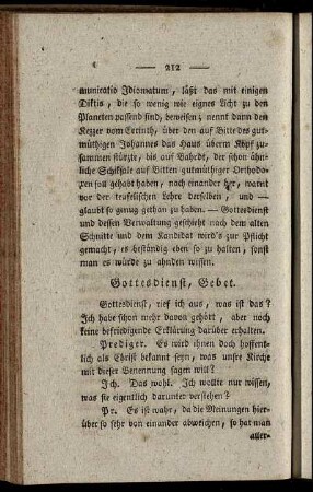 Gottesdienst, Gebet. - Retirez Vous.