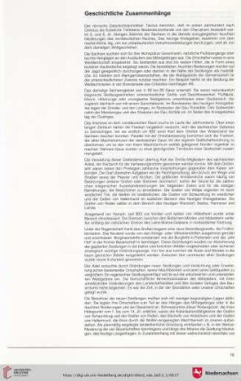 Geschichtliche Zusammenhänge