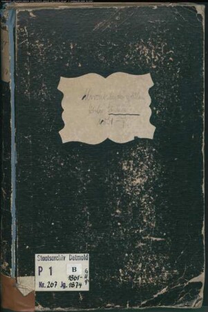 Kirchenbuchduplikat der katholischen Gemeinde Höxter St. Nikolai, Kreis Höxter (GHT 1861-1874). (Gemeinde: Katholische Gemeinde Höxter St. Nikolai)