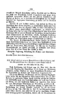 Einfluß der neuen Grundsteuer-Verfassung auf die Repartition der Kirchen- und Schullasten : [V. Elementarschulwesen]
