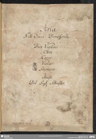 Demofoonte. Excerpts - Mus.3549-F-8 : S, orch, b