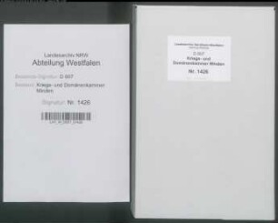 Fixation der ungewissen Gefälle (Sterbefälle, Weinkäufe etc.) der Eigenbehörigen und Erbpächter der Stadt Herford - Band 2