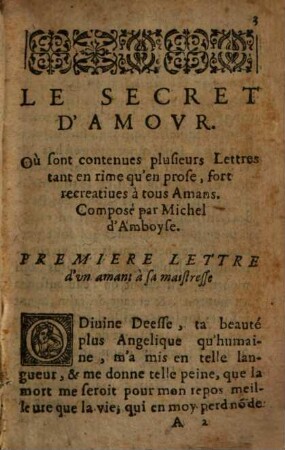 Le secret d'amour