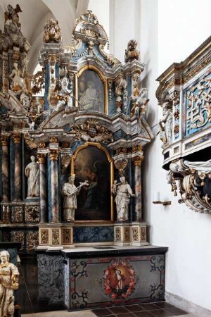 Seitenaltar mit Agonie Christi
