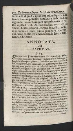 Annotata. ad Caput VI.