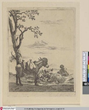 [Der beladene Esel; The laden donkey]