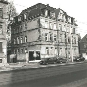 Dresden-Pieschen, Großenhainer Straße 142. Wohnhaus (um 1895). Straßenansicht