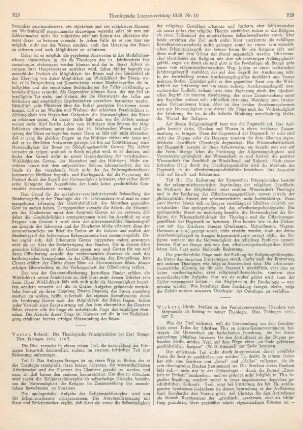 727-728 [Rezension] Vetter, Roland, Die Theologische Prinzipienlehre bei Carl Stange